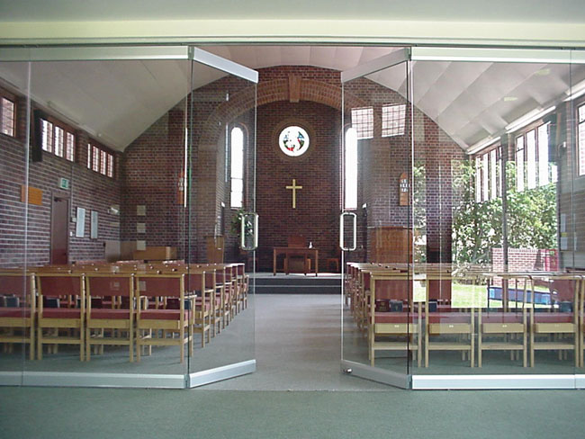 Barranger Church Glass Walls